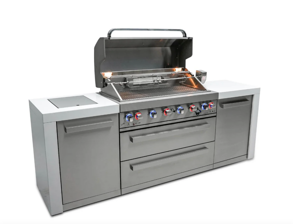 Mont Alpi 6-burner Deluxe Island MAi805-D - 94''