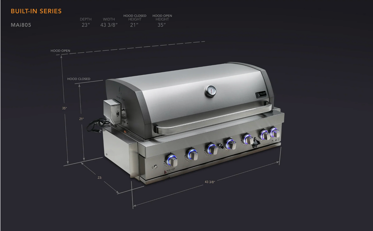 Mont Alpi 805 Built-In Gas Grill (MABi805)