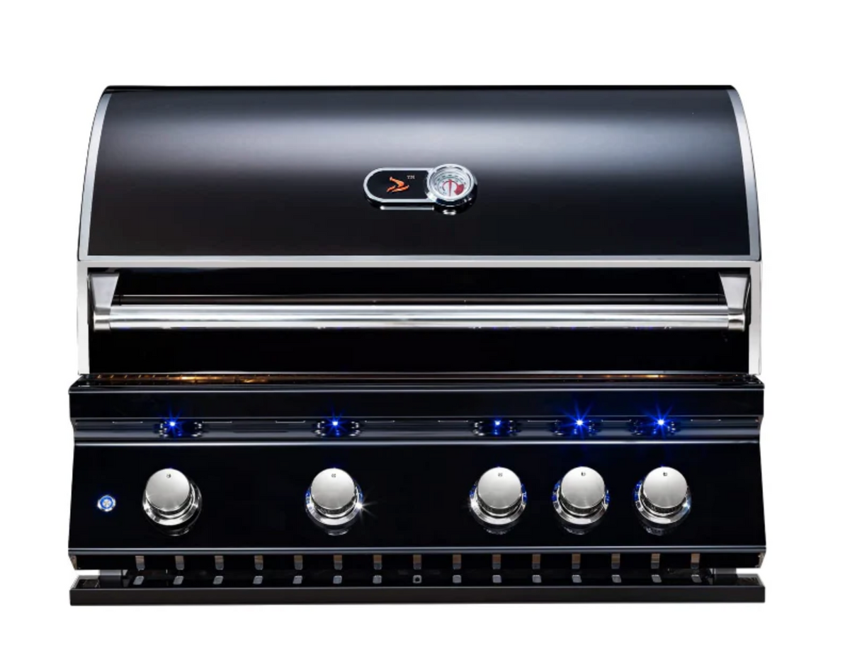 Whistler Built-In 4 Burner Black +Cover+Rotisserie + Lifetime Warranty