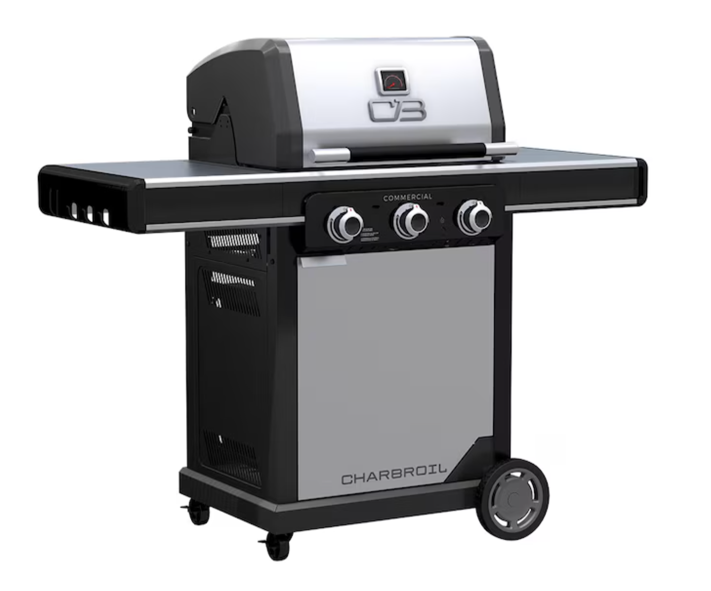 Char-Broil Commercial Series Grill and Griddle Combo Stainless Steel 3-Burner Liquid Propane and Natural Gas Infrared Gas Grill