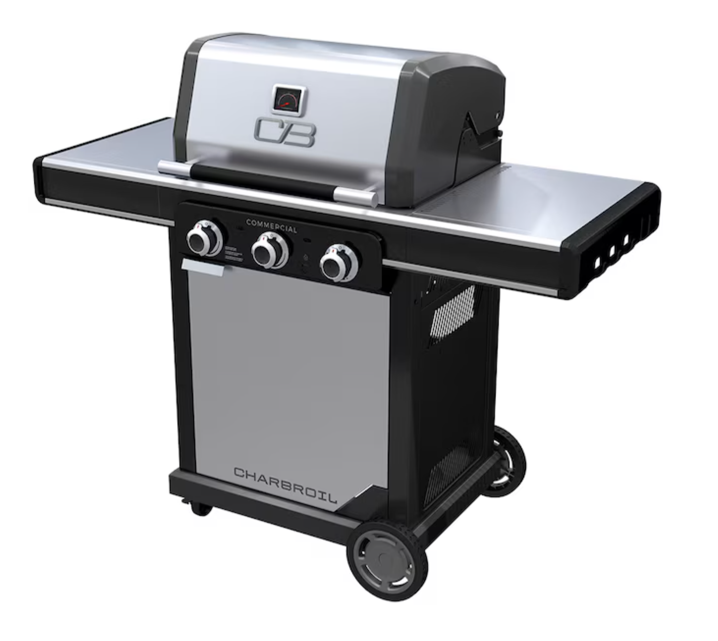 Char-Broil Commercial Series Grill and Griddle Combo Stainless Steel 3-Burner Liquid Propane and Natural Gas Infrared Gas Grill