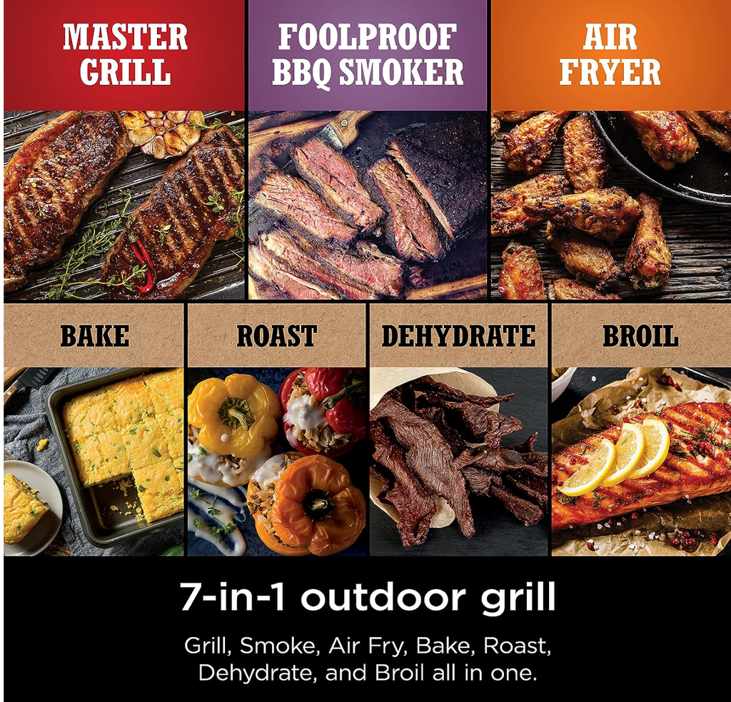 Outdoor Electric Grill & Smoker Ninja OG701 7-in-1
