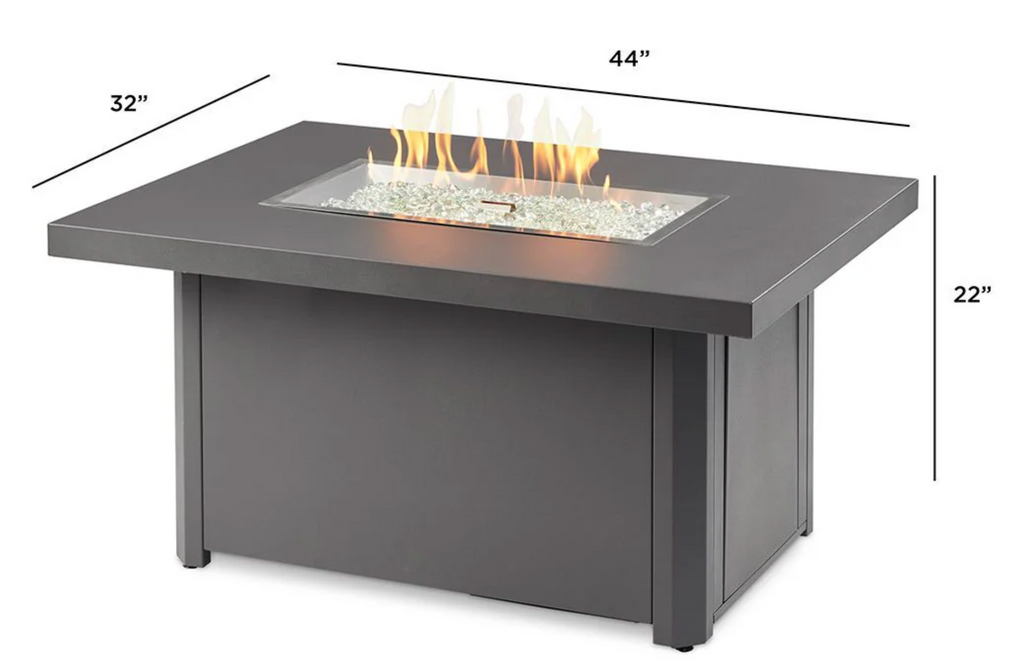 The Outdoor GreatRoom Company CAD-1224x Caden Chat Height Gas Fire Pit Table