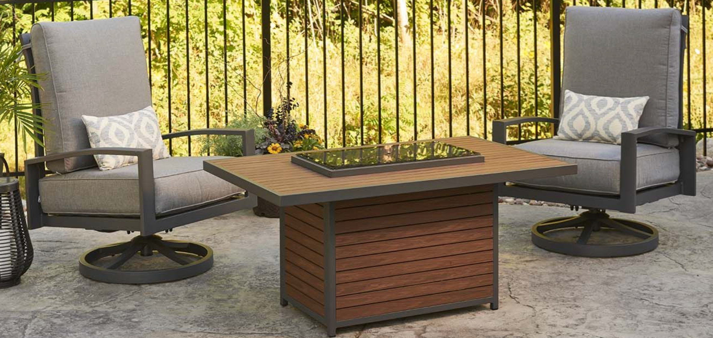 The Outdoor GreatRoom Company KW-1224-19-K Kenwood Gas Fire Pit Table