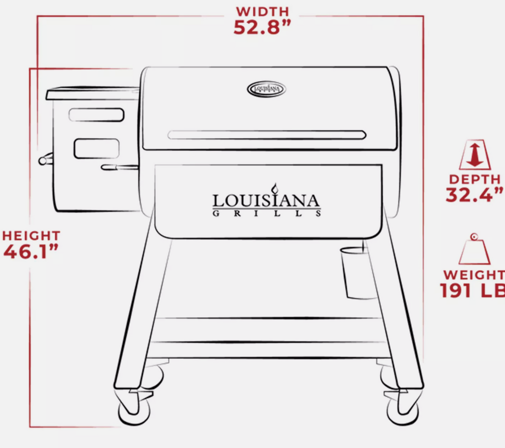Louisiana Grills 1000 Black Label Series Outdoor Pellet Grill with WiFi Control